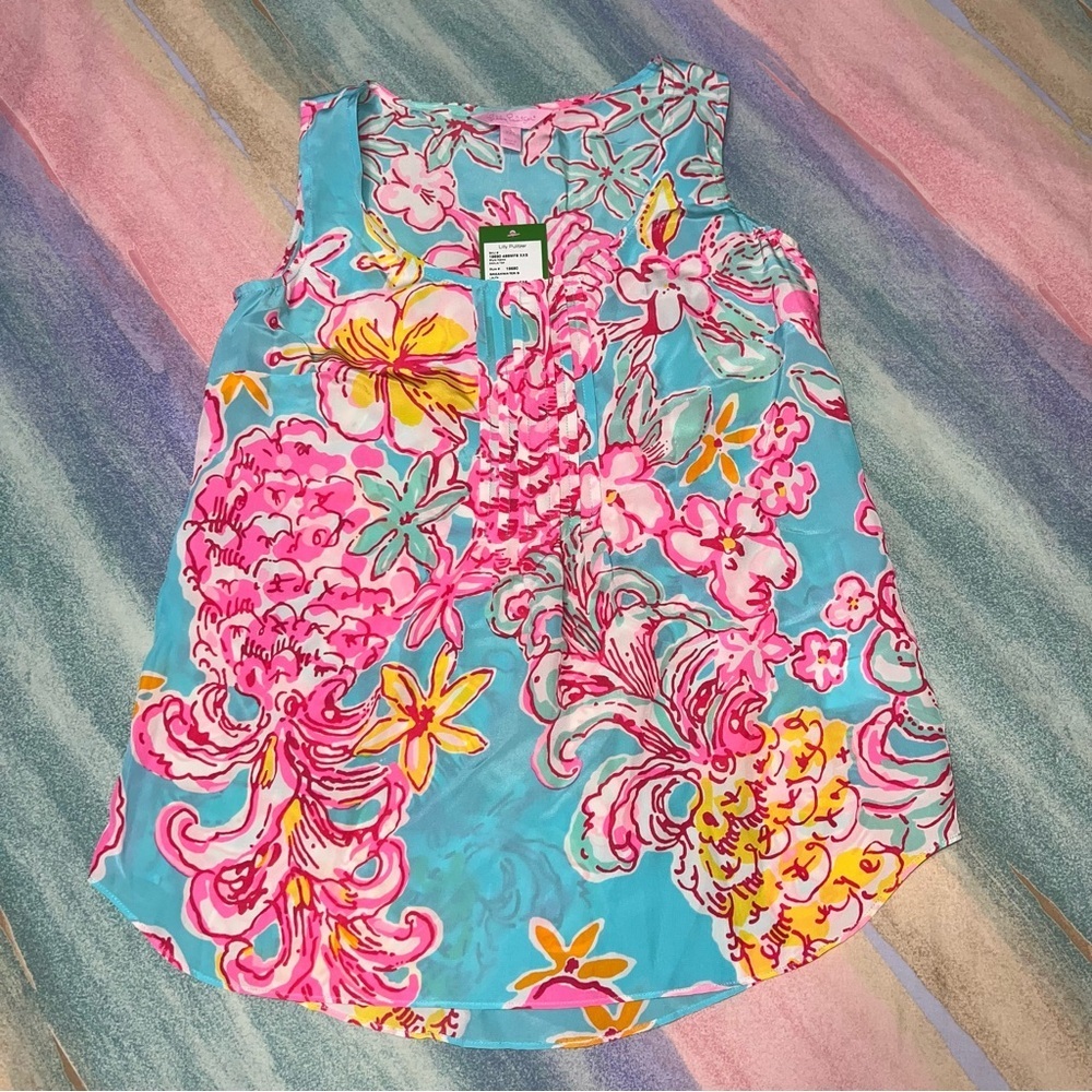 Lilly Pulitzer Sleeveless Blouse Breakwater women’s size 2XS